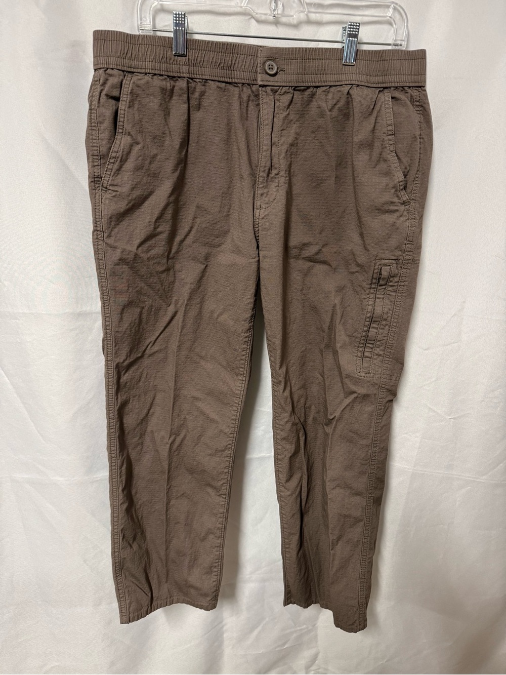 Men's Casual Brown Stretch Drawstring cargo Pants